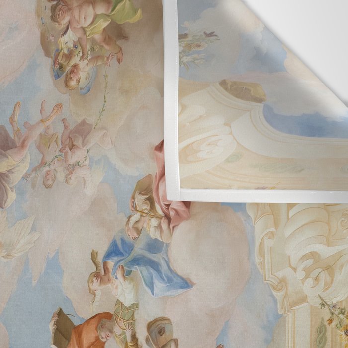 Ceiling Fresco Altenburg Abbey Mural Baroque Painting - The Harmony of Religion and Science Wall Tapestry Gallery Image 3