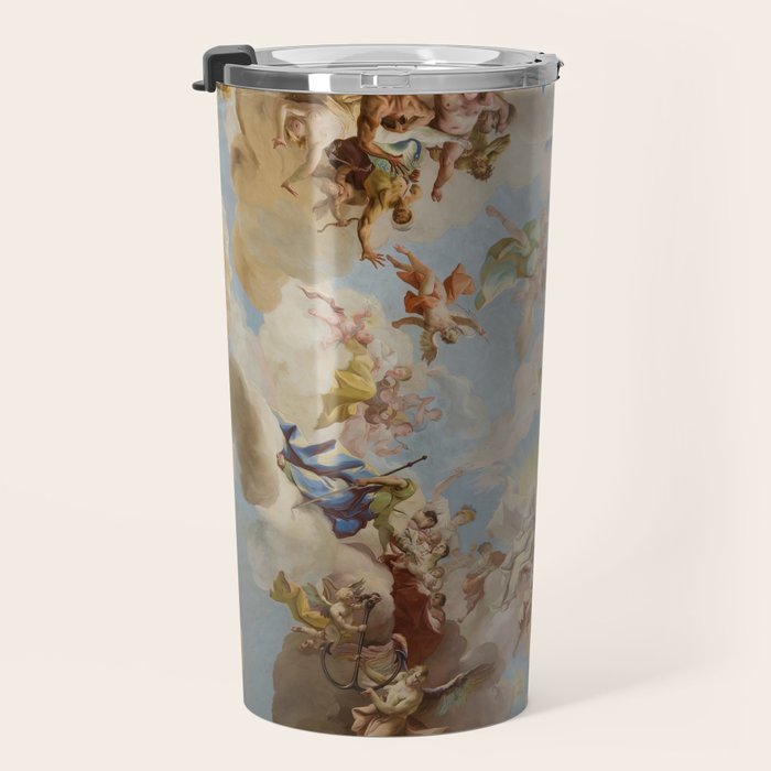 Ceiling Fresco Altenburg Abbey Mural Baroque Painting - The Harmony of Religion and Science Travel Mug Gallery Image 3