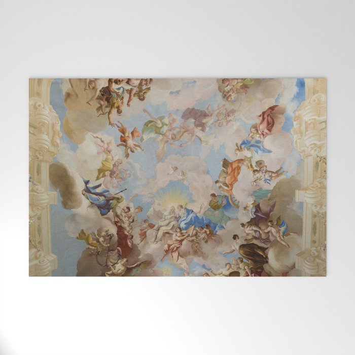 Ceiling Fresco Altenburg Abbey Mural Baroque Painting - The Harmony of Religion and Science Welcome Mat Gallery Image 1
