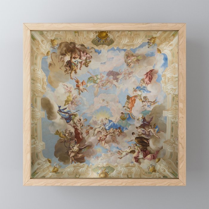 Ceiling Fresco Altenburg Abbey Mural Baroque Painting - The Harmony of Religion and Science Mini Art Print Gallery Image 1