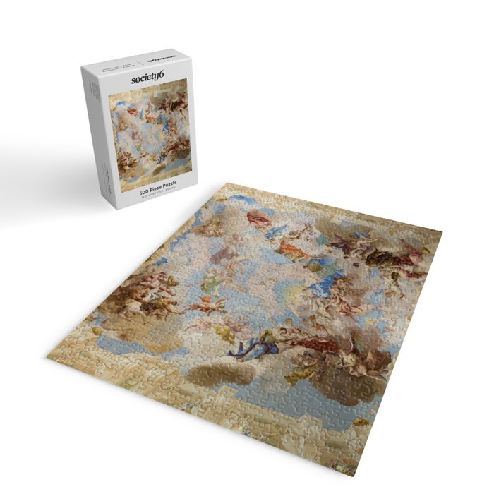 Ceiling Fresco Altenburg Abbey Mural Baroque Painting - The Harmony of Religion and Science Jigsaw Puzzle Gallery Image 2
