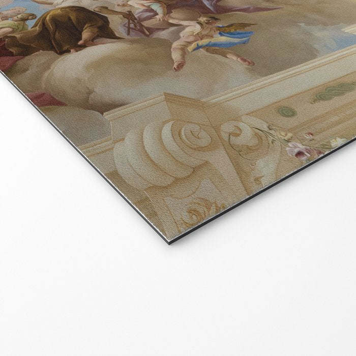 Ceiling Fresco Altenburg Abbey Mural Baroque Painting - The Harmony of Religion and Science Welcome Mat Gallery Image 2
