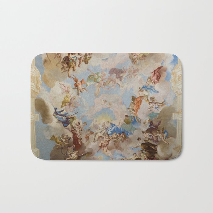 Ceiling Fresco Altenburg Abbey Mural Baroque Painting - The Harmony of Religion and Science Bath Mat Gallery Image 1