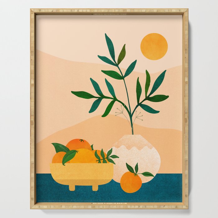Palm Springs Picnic Nature Scene Serving Tray Gallery Image 1