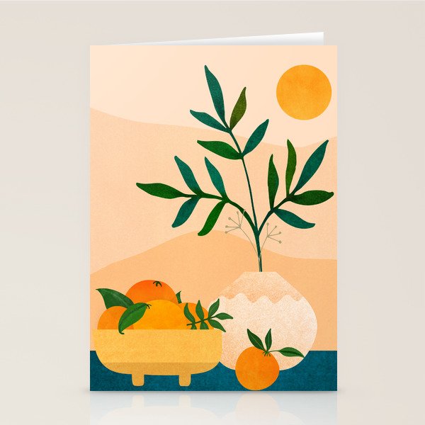 Palm Springs Picnic Nature Scene Stationery Card Gallery Image 1