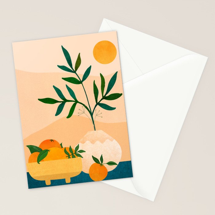 Palm Springs Picnic Nature Scene Stationery Card Gallery Image 2