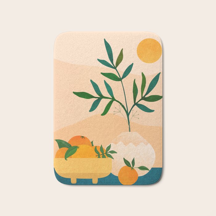 Palm Springs Picnic Nature Scene Bath Mat Gallery Image 1