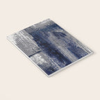 Blue and Gray Abstract Painting  Modern Textured Artwork Notebook Gallery Image 3