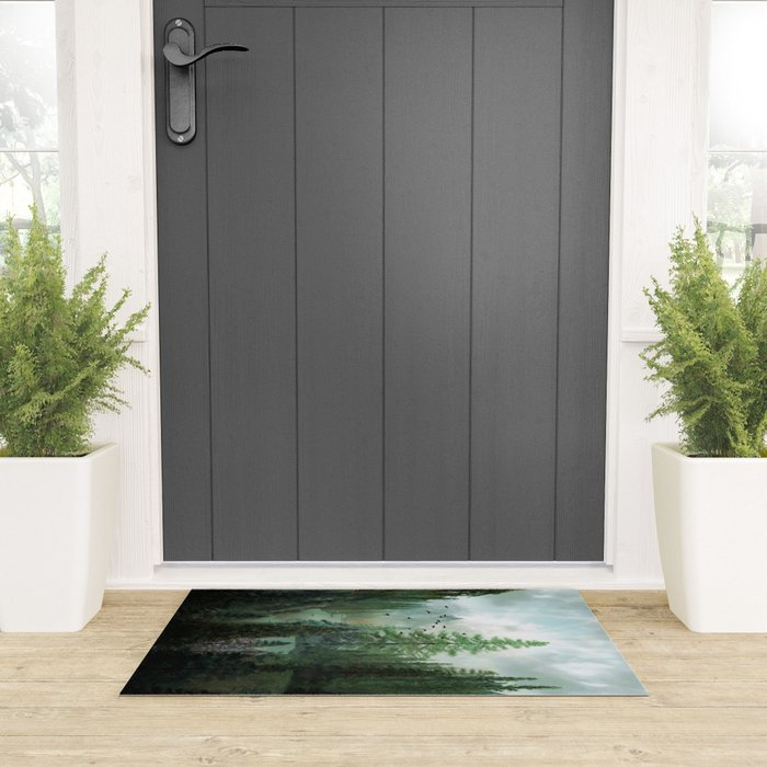 Mountain Morning 2 Welcome Mat Gallery Image 3