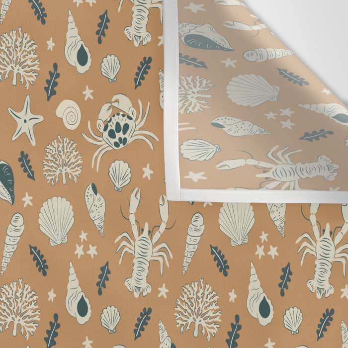 Crustaceans Seashells Wall Tapestry Gallery Image 3