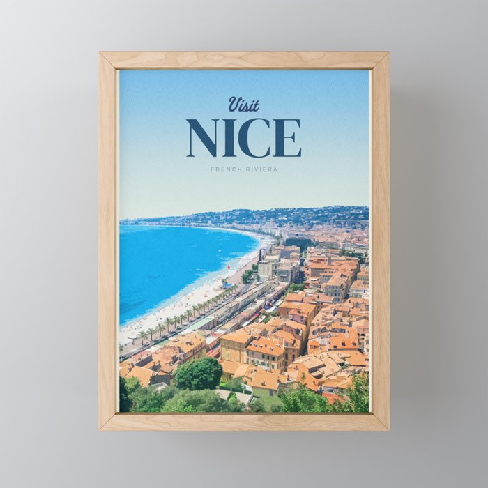 Visit Nice Mini Art Print Gallery Image 1