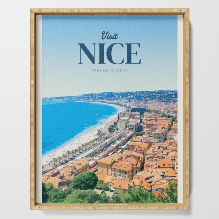 Visit Nice Serving Tray Gallery Image 1