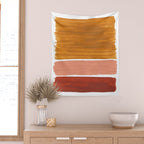 Rothko Minimalist Colorield Warm Earth Tone Yellow Ochre Clay Beige by Ejaaz Haniff Wall Tapestry Gallery Image 2