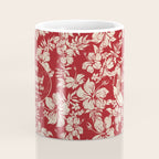Club Surfing Longboard Surf Logo and Hibiscus Hawaiian Print      Coffee Mug Gallery Image 4