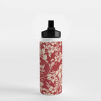 Club Surfing Longboard Surf Logo and Hibiscus Hawaiian Print      Water Bottle Gallery Image 2