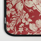 Club Surfing Longboard Surf Logo and Hibiscus Hawaiian Print      Laptop Sleeve Gallery Image 3