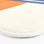 Beach Horizon Lines orange blue Bath Mat Gallery Image 3