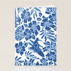 Surf Pareau Hawaiian Hibiscus Aloha Shirt Print Stationery Card Gallery Image 2