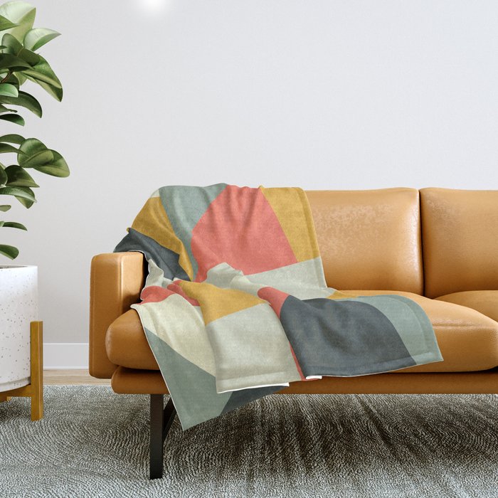 Mid Century 01 Throw Blanket Gallery Image 1