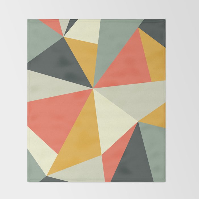 Mid Century 01 Throw Blanket Gallery Image 2