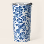Surf Pareau Hawaiian Hibiscus Aloha Shirt Print Travel Mug Gallery Image 2