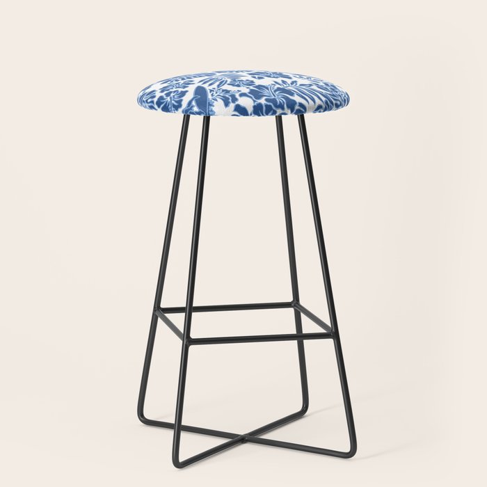 Surf Pareau Hawaiian Hibiscus Aloha Shirt Print Stool Gallery Image 1