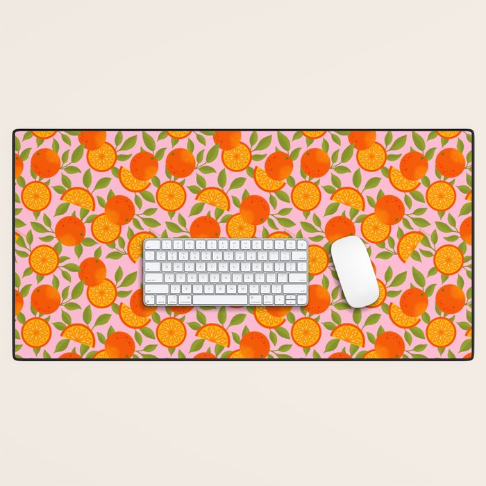 Orange Pattern - Amalfi Coast Cocktails Desk Mat Gallery Image 1