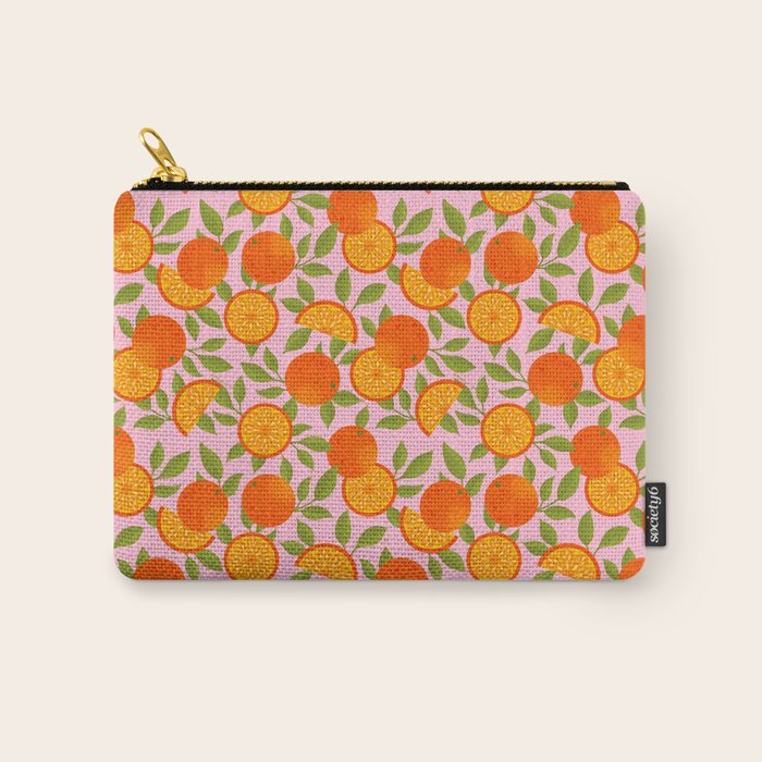Orange Pattern - Amalfi Coast Cocktails Carry All Pouch Gallery Image 1