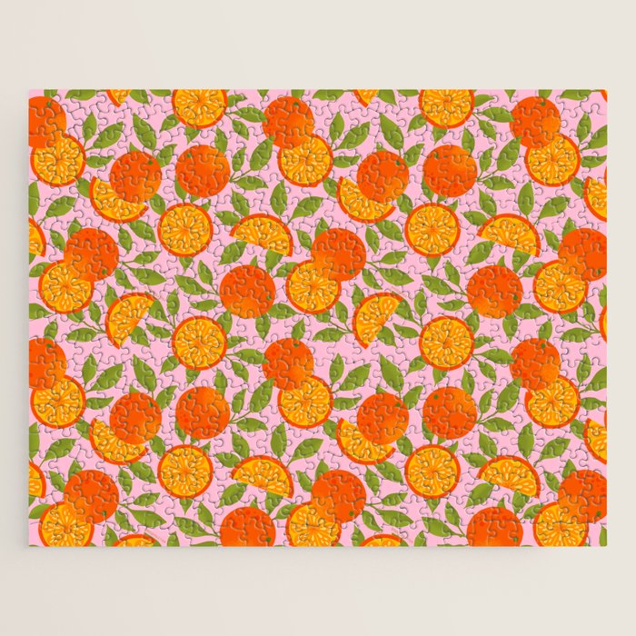 Orange Pattern - Amalfi Coast Cocktails Jigsaw Puzzle Gallery Image 1