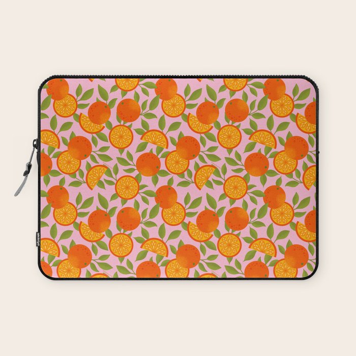 Orange Pattern - Amalfi Coast Cocktails Laptop Sleeve Gallery Image 1