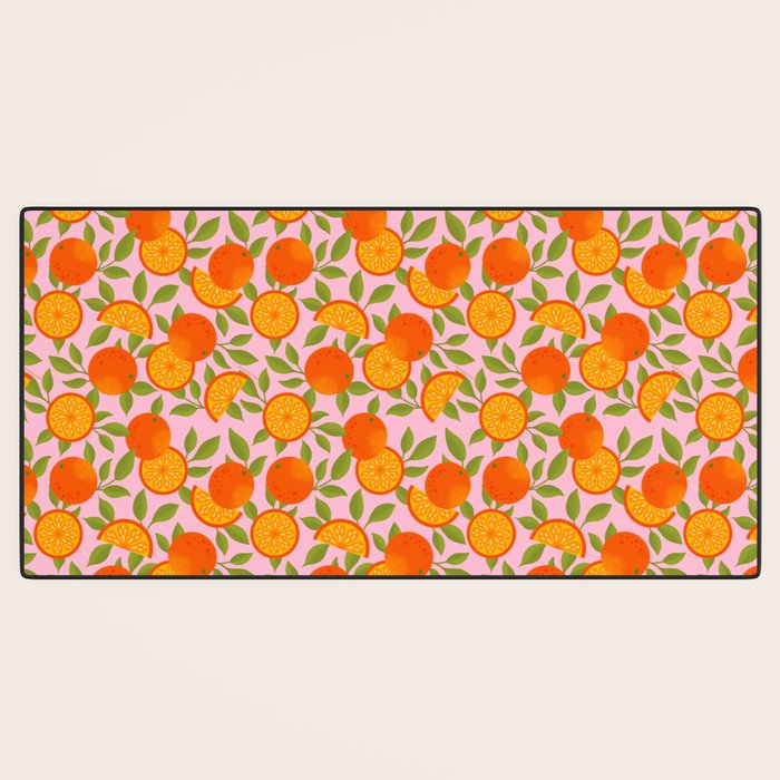Orange Pattern - Amalfi Coast Cocktails Desk Mat Gallery Image 3