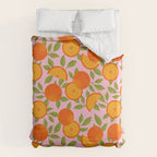Orange Pattern - Amalfi Coast Cocktails Duvet Cover Gallery Image 6