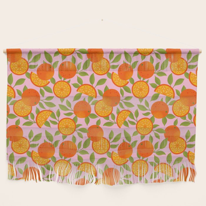Orange Pattern - Amalfi Coast Cocktails Wall Hanging Gallery Image 1