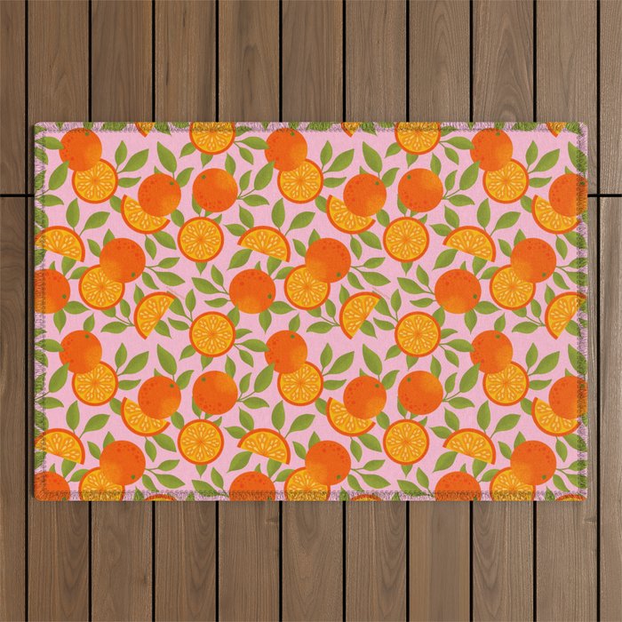 Orange Pattern - Amalfi Coast Cocktails Outdoor Rug Gallery Image 1