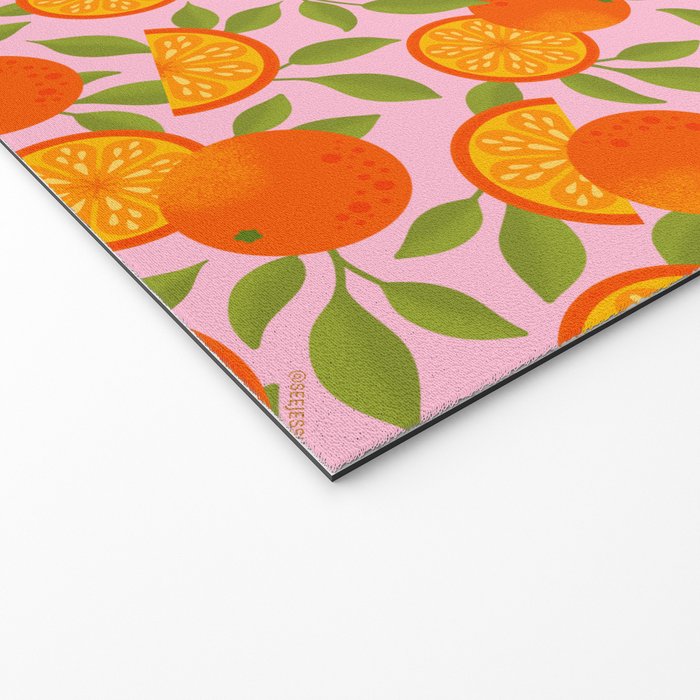 Orange Pattern - Amalfi Coast Cocktails Welcome Mat Gallery Image 2