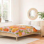 Orange Pattern - Amalfi Coast Cocktails Duvet Cover Gallery Image 2