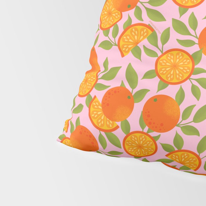 Orange Pattern - Amalfi Coast Cocktails Pillow Sham Gallery Image 4