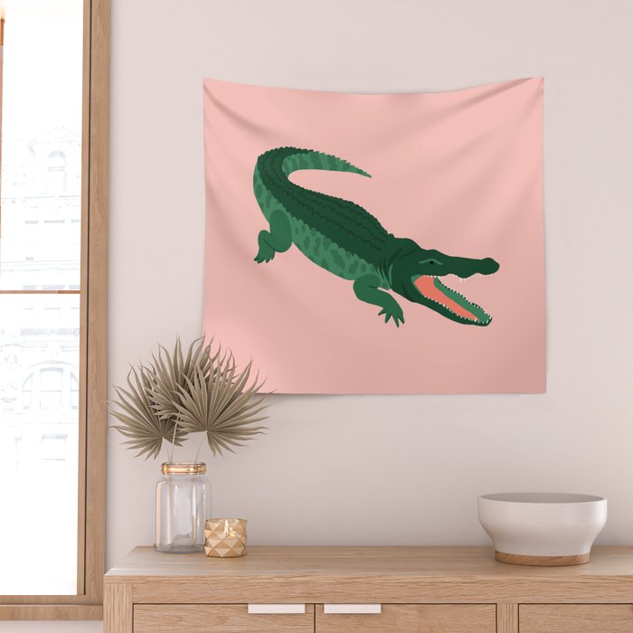 Aligator  Wall Tapestry Gallery Image 2