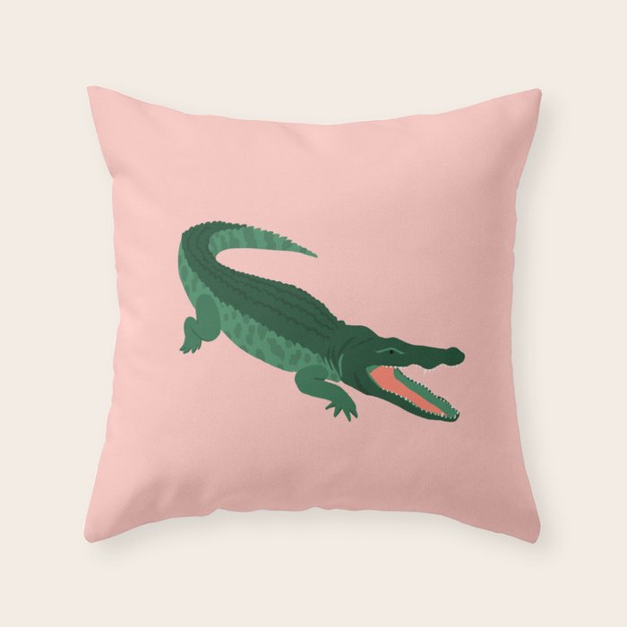 Aligator  Throw Pillow Gallery Image 6