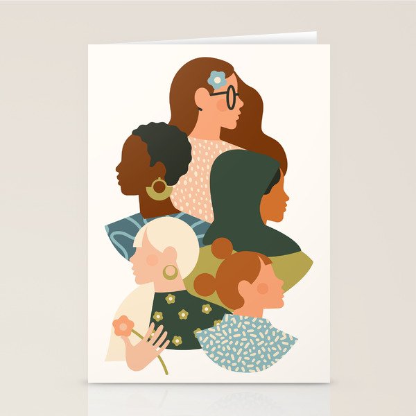 Women empowerment movement Stationery Card Gallery Image 1