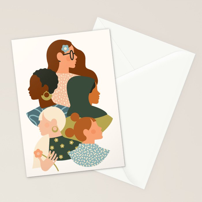 Women empowerment movement Stationery Card Gallery Image 2