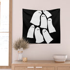 Halloween Ghosts Wall Tapestry Gallery Image 2