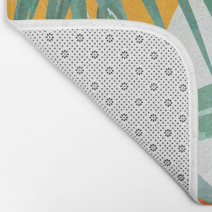 Leaf Design 02 Bath Mat Gallery Image 2