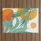 Leaf Design 02 Outdoor Rug Gallery Image 1