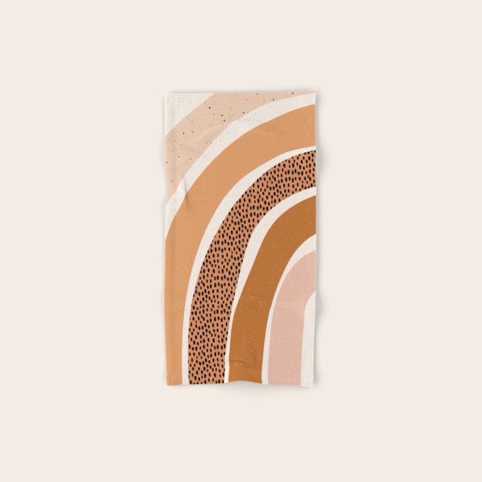 Earth Color Rainbow Bath Towel Gallery Image 1