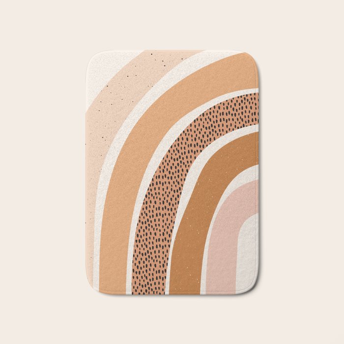 Earth Color Rainbow Bath Mat Gallery Image 1