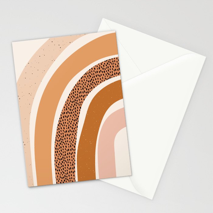Earth Color Rainbow Stationery Card Gallery Image 2