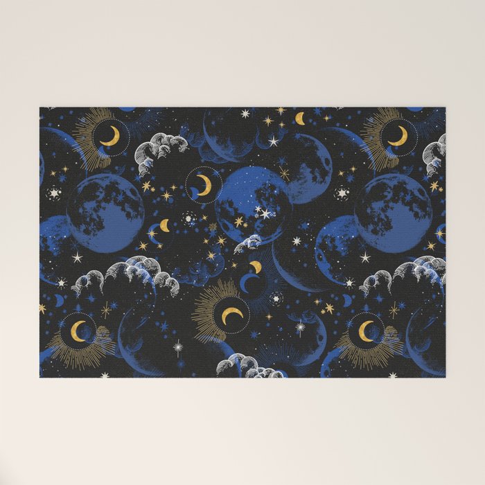 Night sky of stars abstract D Welcome Mat Gallery Image 1