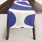Abstract organic nature leaf art pattern Table Runner Gallery Image 1