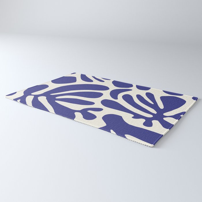Abstract organic nature leaf art pattern Rug Gallery Image 3